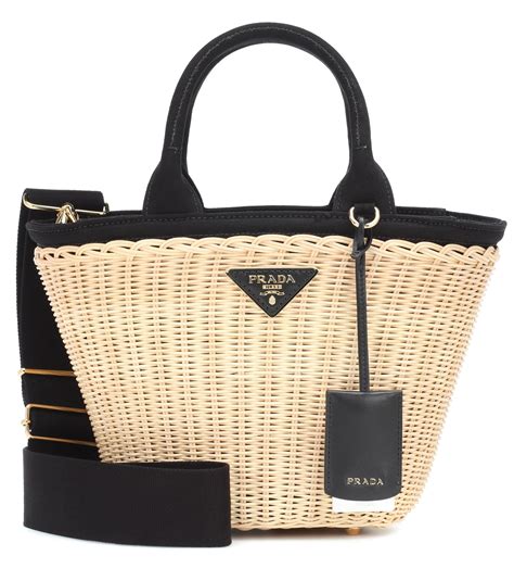 prada straw handbags